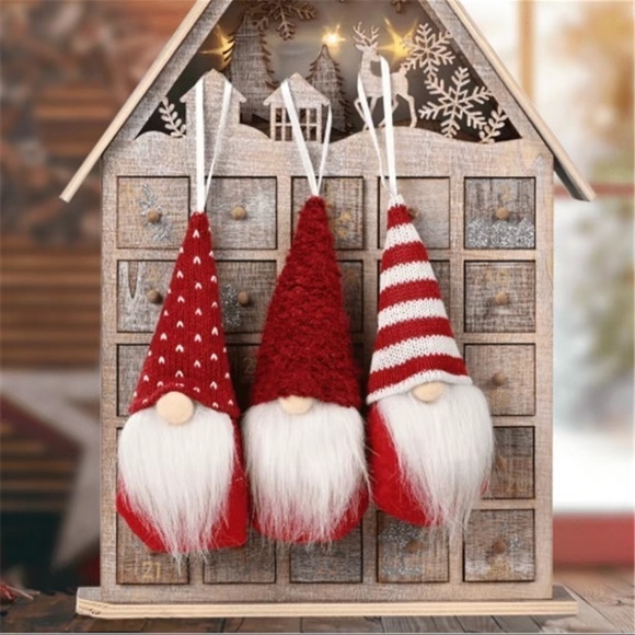 boutique Other - 3 piece Christmas Gnomes Plush Ornaments Decor